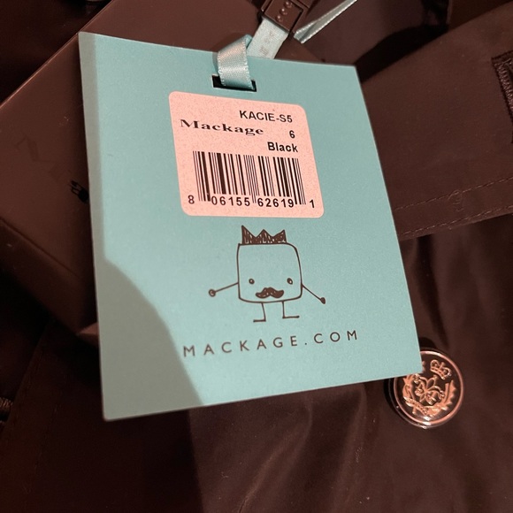 Girls Mackage rain trench coat size 6 - Picture 2 of 2